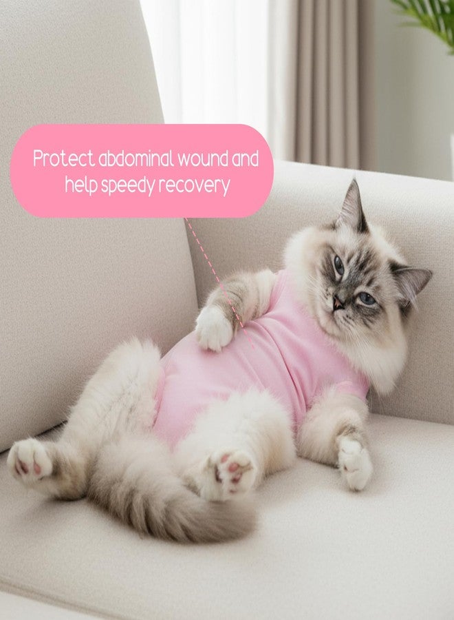 Elegaperma 2 Pcs Cat Surgery Recovery Suit, Surgical Suit for Cats, Cat Post Surgery Suit with Belly Protection, Spay Suits for Female Cats After Surgerys for Abdominal Wounds or Skin Diseases (M) - Image 5